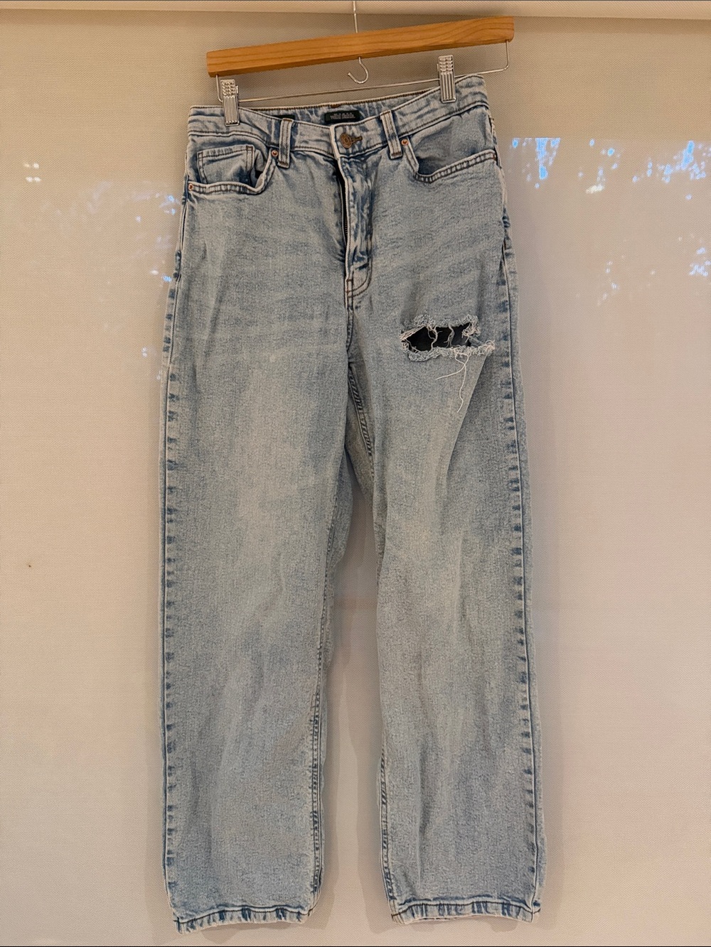 Light Wash Distressed Girl’s Jeans